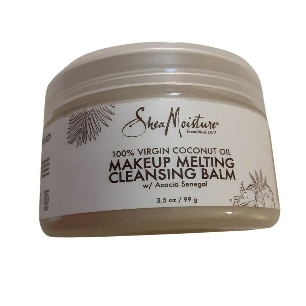 Shea Moisture 100% Virgin Coconut Oil Makeup Melting Cleansing Balm 3.5 oz.